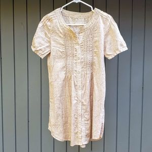 Beige Tunic Top Small/Medium